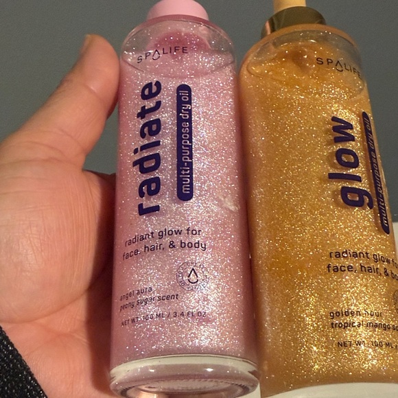 Alife Radiate & Glow Serum Set - Pink and Gold , Good for face ,hair. And body - Picture 3 of 3